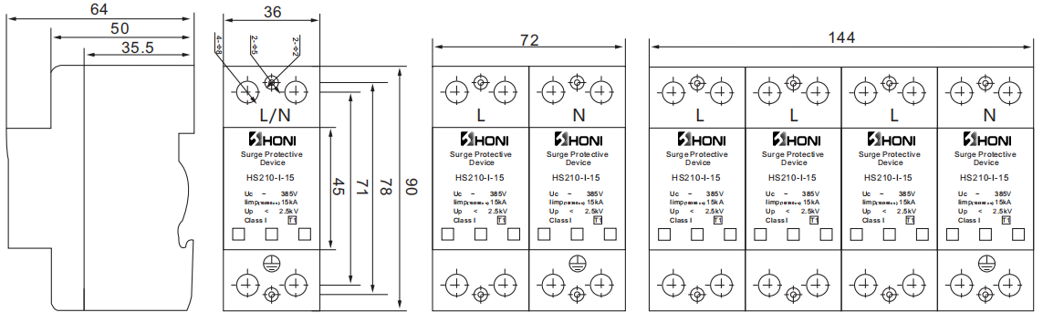 HS2-I-15 Power Surge Protector 001