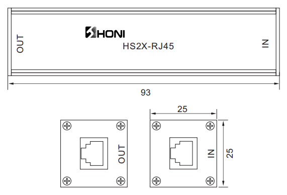 HS2X-RJ45 Data and Signal Surge Protection 001